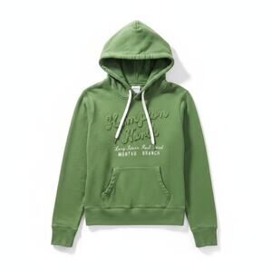 H&M LOGG Women Pullover Hoodie Sweatshirt Kelly Green XS Cozy Core Lounge Beach